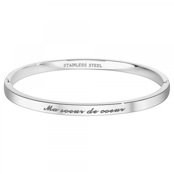 Ma soeur de coeur - SC Crystal bracelet in silver-plated rhodium-plated steel