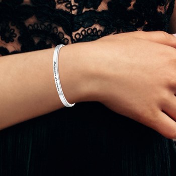 Ma soeur de coeur - SC Crystal bracelet in silver-plated rhodium-plated steel