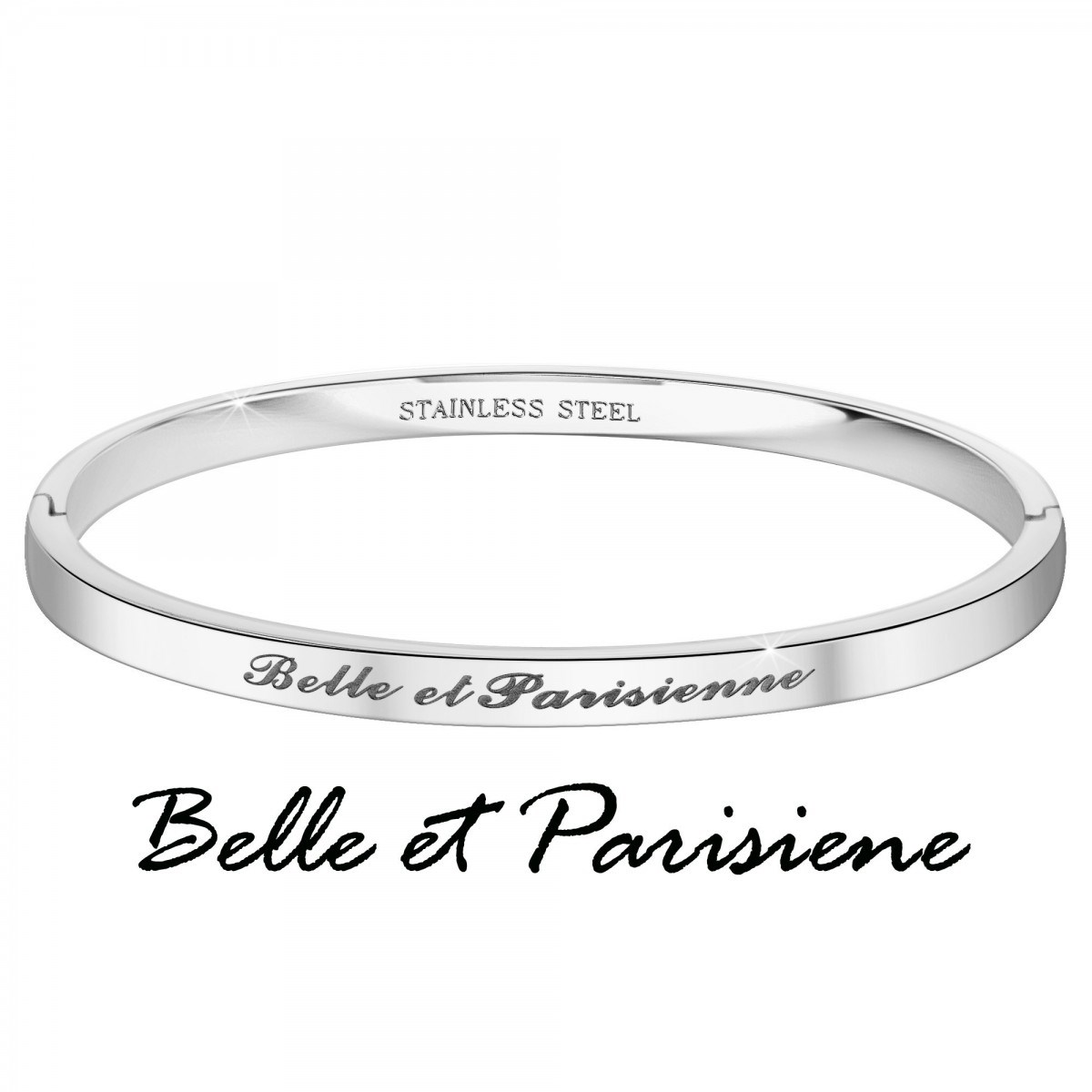 Belle et Parisienne - Bracelet SC Crystal en Acier Rhodié argenté - vue 3