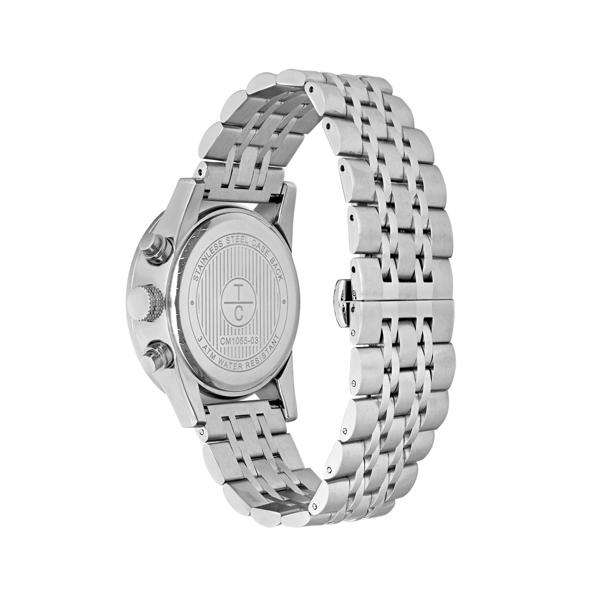 Montre chronographe bracelet acier inoxydable MASTER - vue 3