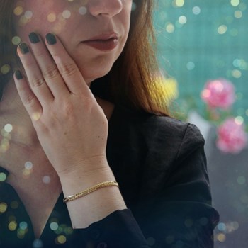 Bracelet Or 18 Carats 750/00 Maille Anglaise Jaune - Femme