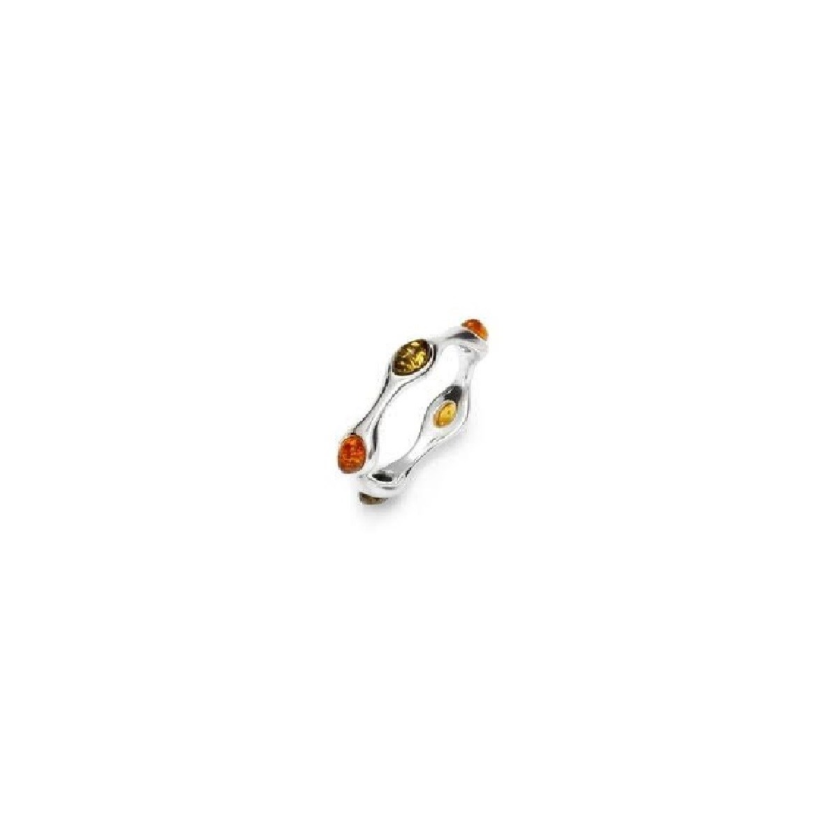 Bague ambre naturel, Argent 925