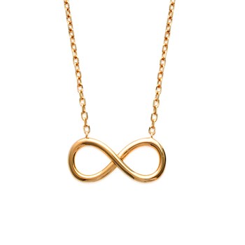 Collier Brillaxis plaqué or infini