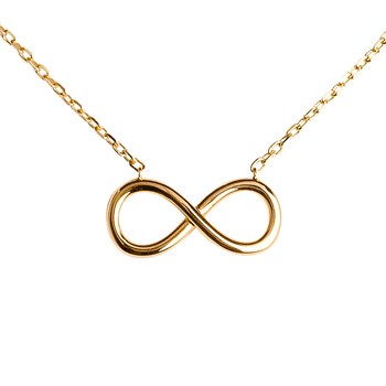 Collier Brillaxis plaqué or infini