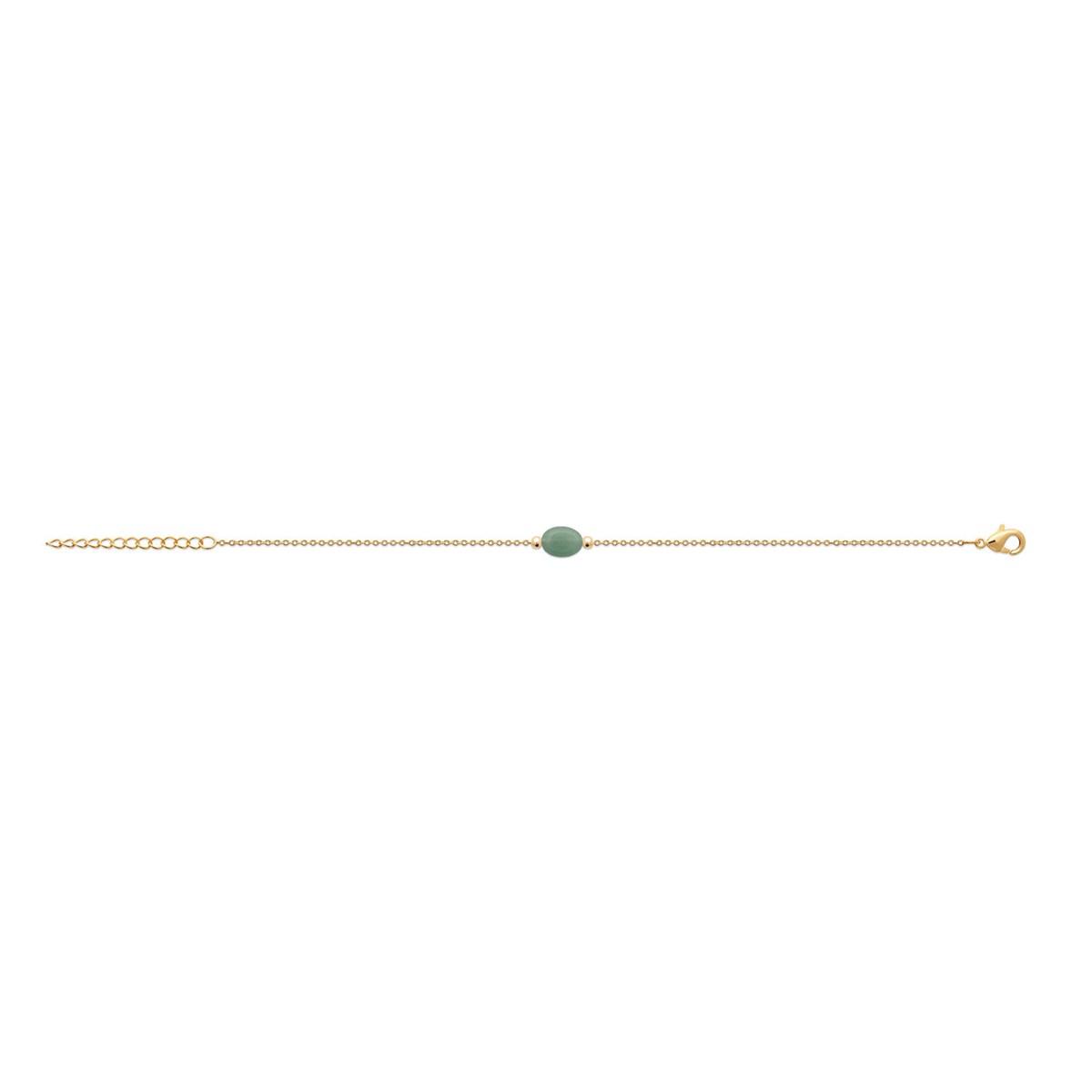 Bracelet Brillaxis aventurine verte
18 cm