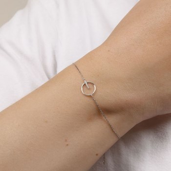 Bracelet 'Salutaire' Or blanc et Diamant