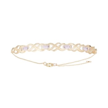 Bracelet chaine Or Jaune 'Launceston' Diamants 0,42 carat et Améthyste 2,8 carat