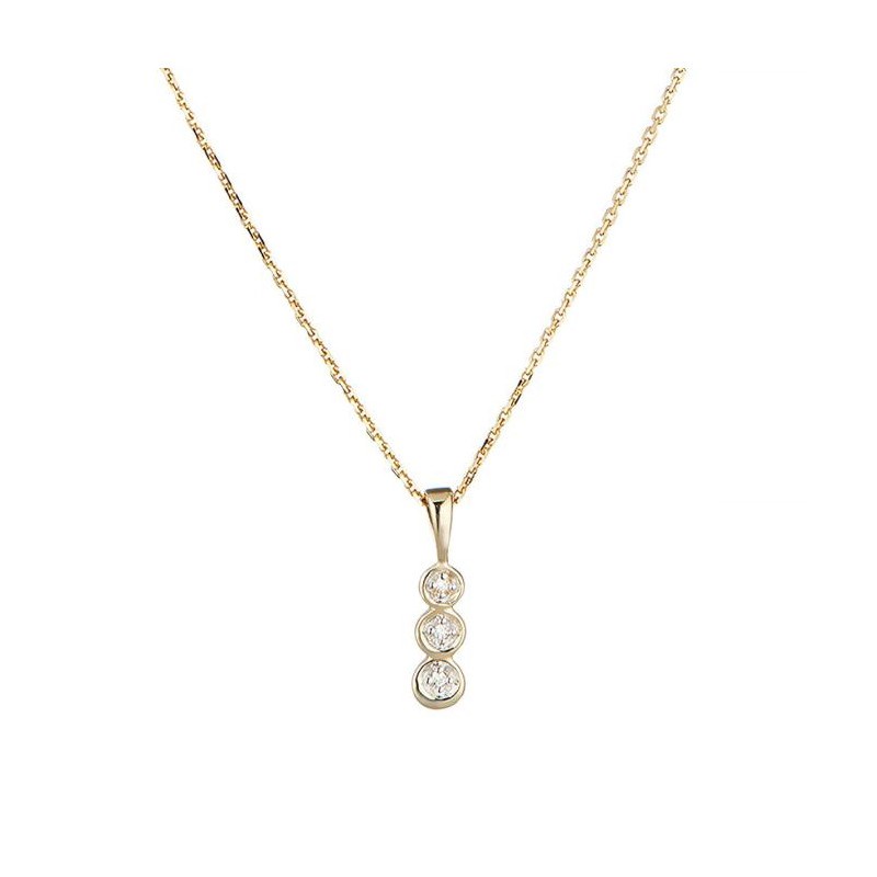 Pendentif 'Enclin Noble' Or jaune et Diamant