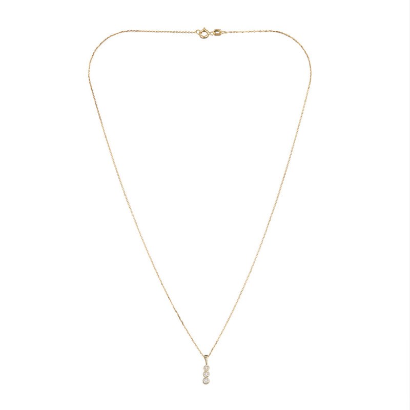 Pendentif 'Enclin Noble' Or jaune et Diamant - vue 3