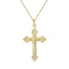 Collier croix crucifix Christ Plaqué OR 750 3 microns - vue V1