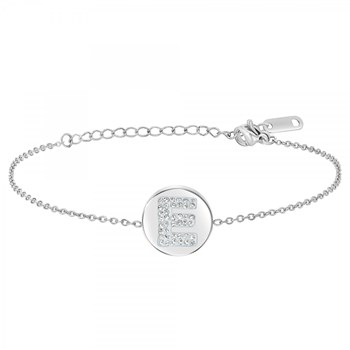 Alfabet armband letter E SC Crystal