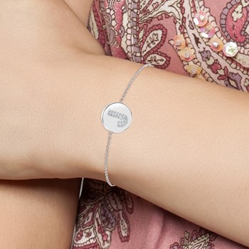 Alfabet armband letter J SC Crystal