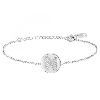 Alfabet armband letter N SC Crystal