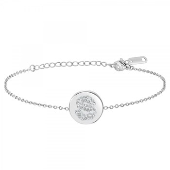 Alfabet armband letter S SC Crystal