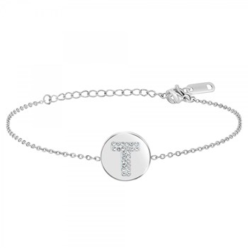 Alfabet armband letter T SC Crystal
