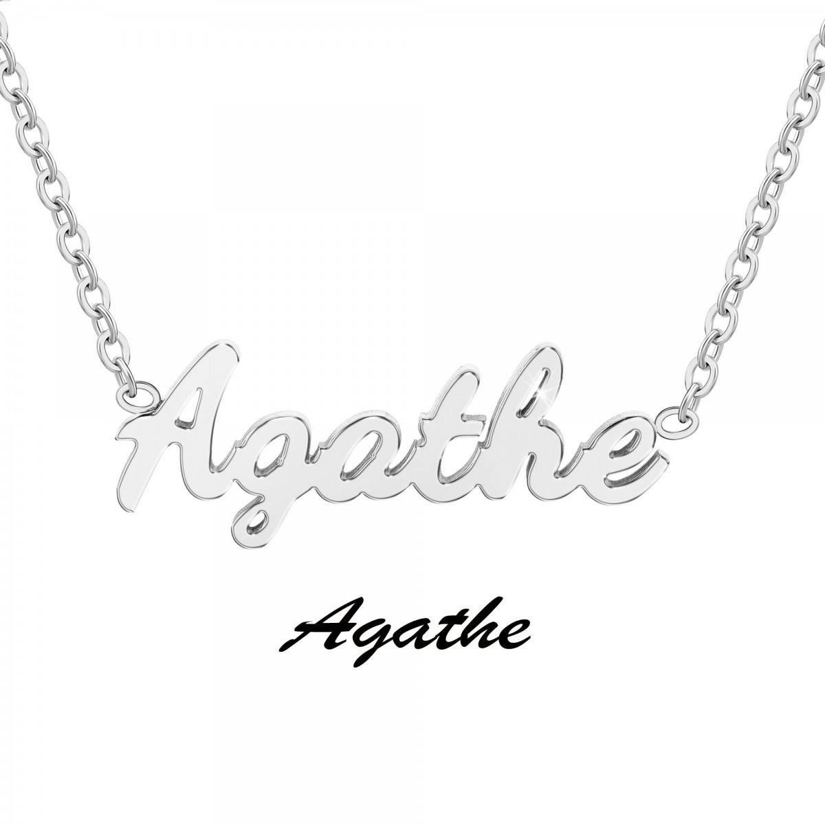 Agathe - Collier prénom - vue 3