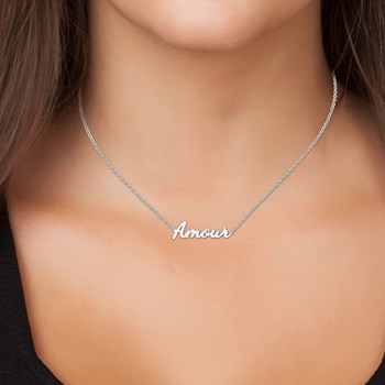 Amour - Collier à message