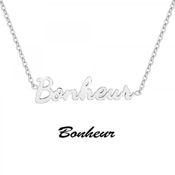 Bonheur - Bericht halsketting