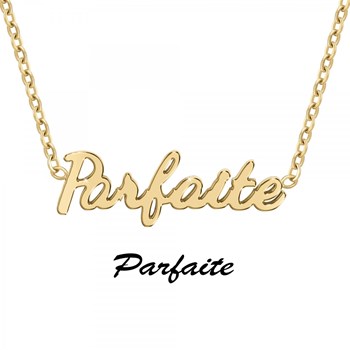 Parfaite - Bericht halsketting