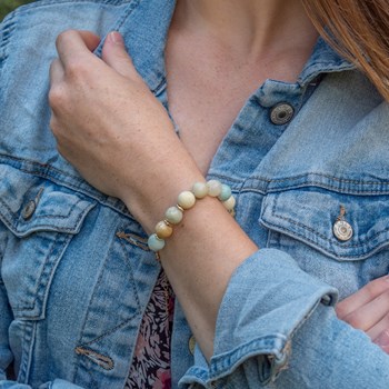 Bracelet Kamelia en pierres naturelles Amazonite