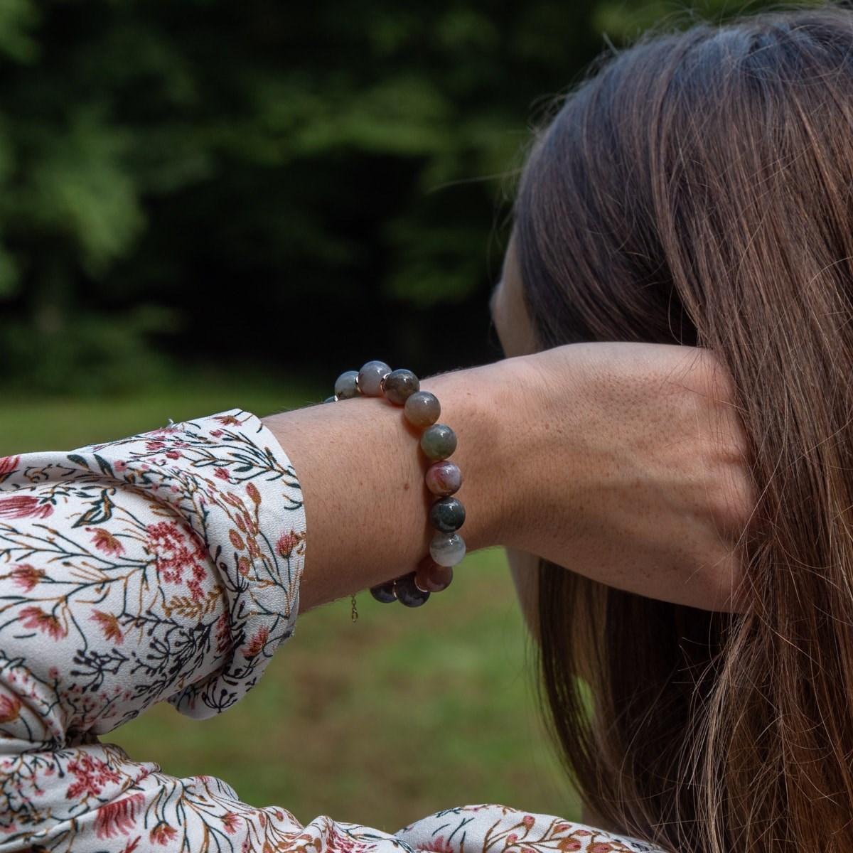 Bracelet Kamelia en pierres naturelles Agate Indienne - vue 3