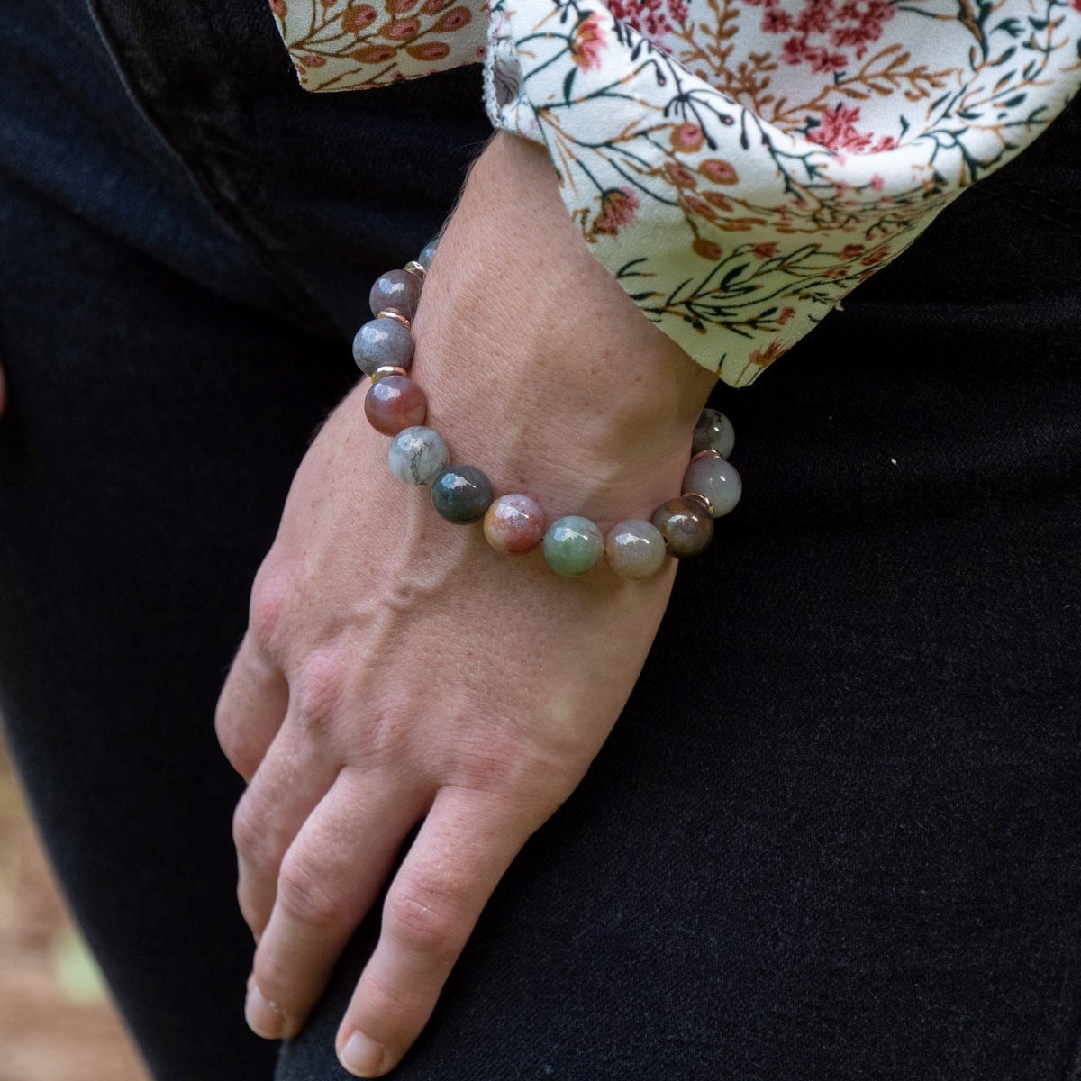 Bracelet Kamelia en pierres naturelles Agate Indienne - vue 4