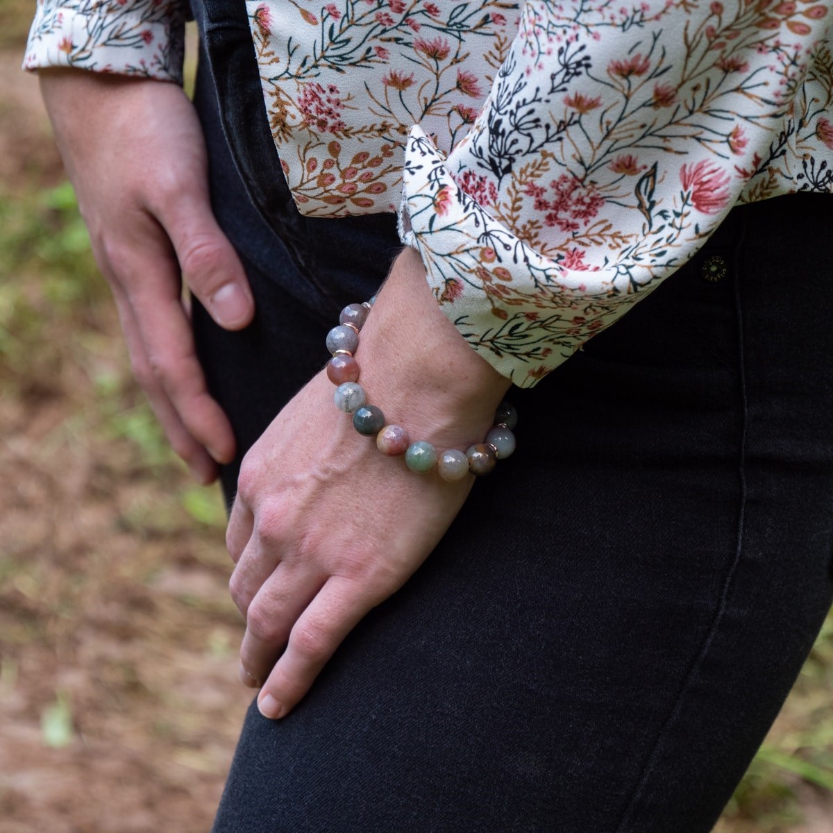 Bracelet Kamelia en pierres naturelles Agate Indienne - vue 5