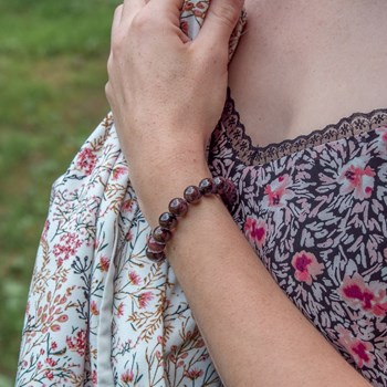 Bracelet Kamelia en pierres naturelles Grenat