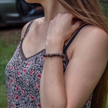 Bracelet Kamelia en pierres naturelles Grenat