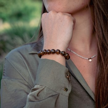 Bracelet Kamelia en pierres naturelles Bronzite