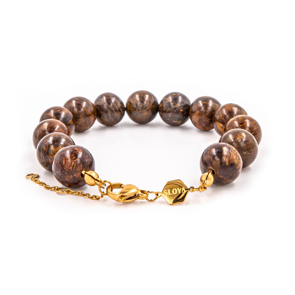 Bracelet Kamelia en pierres naturelles Bronzite - vue 5