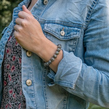 Bracelet Kamelia en pierres naturelles Spectrolite