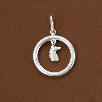 Pendentif tête de cheval qui bouge - Argent massif 925