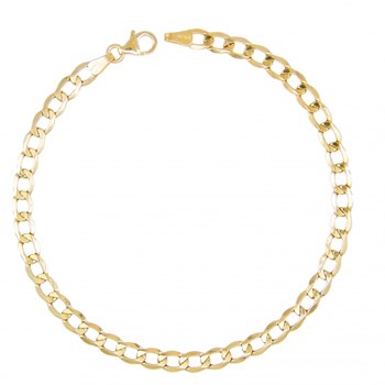 Bracelet Or 18 Carats 750/000 - Maille Gourmette Jaune - Homme