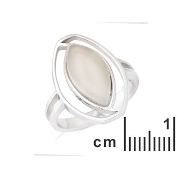 Bague Agate naturelle teintée aqua argent