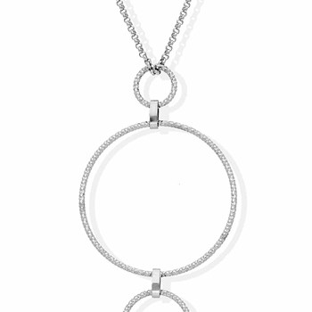 Collier Argent Rhodié Diamanté Alessia