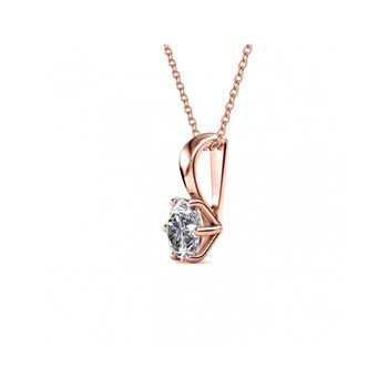 Birth Stone pendant - Rose gold and crystal