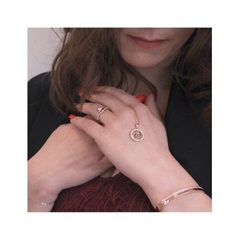 Zodiac Pisces Pendant - Rose Gold and Crystal