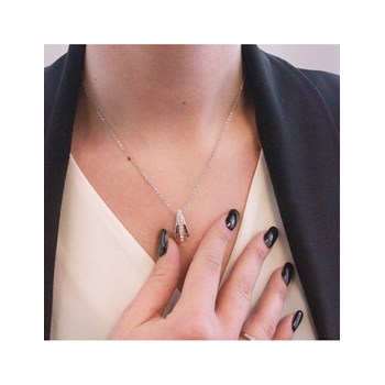 Aurielle Pendant - Silver and Crystal