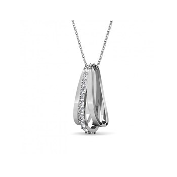 Aurielle Pendant - Silver and Crystal