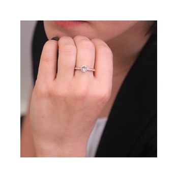 Bague Elise - Or Rosé et Cristal