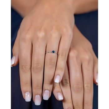 Bague ADEN Solitaire Or 585 Jaune Saphir 1.59grs