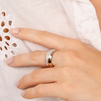 Bague 'Félicia' Or jaune et Diamant