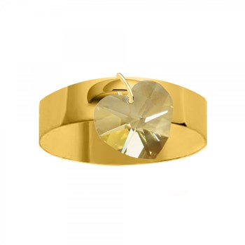 Bague coeur SC Crystal ornée de cristaux de scintillants