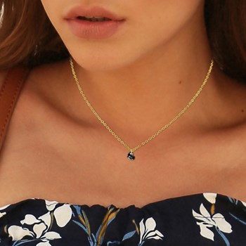 Chaine maille forçat et coeur SC Crystal