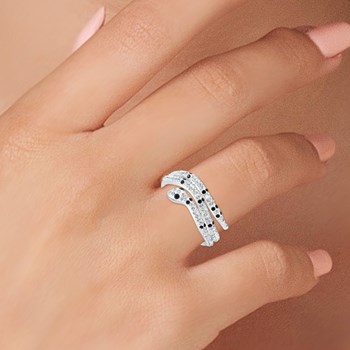 SC Crystal snake ring