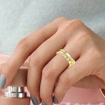 Bague SC Crystal ornée de cristaux scintillants
