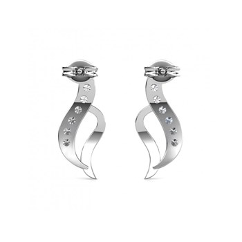Earrings Destiny - Silver and Crystal
