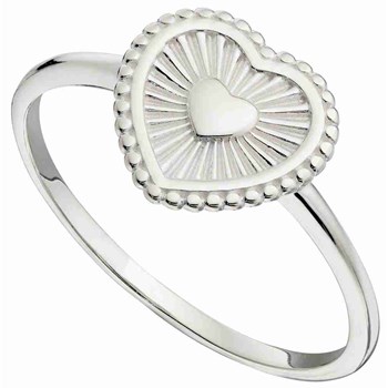 Bague coeur en argent 925/1000