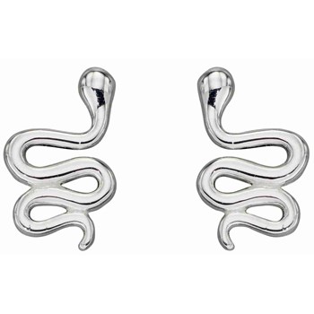 Boucle d'oreille serpent en argent 925/1000